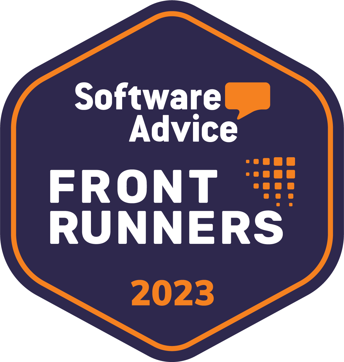 Software Advice Front Runner 2023 Badge
