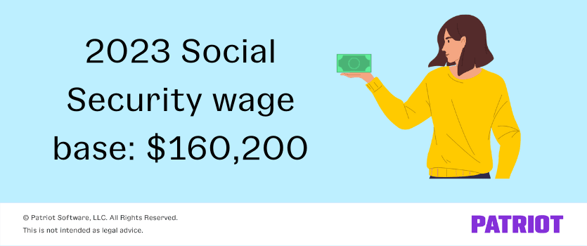 2023 Social Security wage base: $160,200